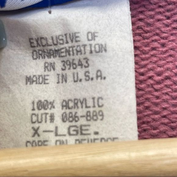 New Vintage 80s Floral Bouquet Sweater Cape Cod - Picture 9 of 10